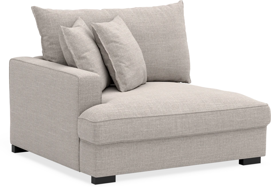 Rossi - 1,5-sits med armstöd vänster - Beige