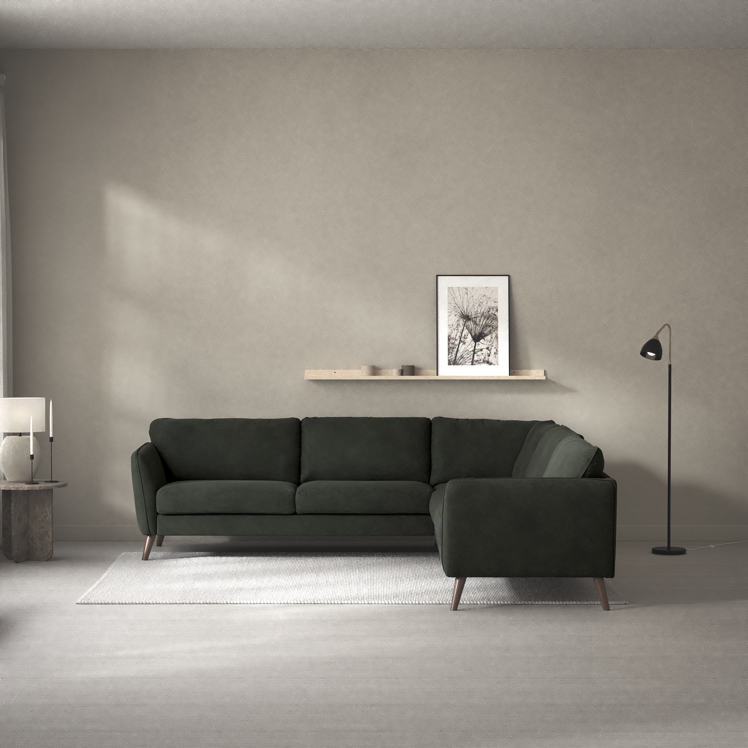 Bridge, Hörnsoffa, 3+3-sits