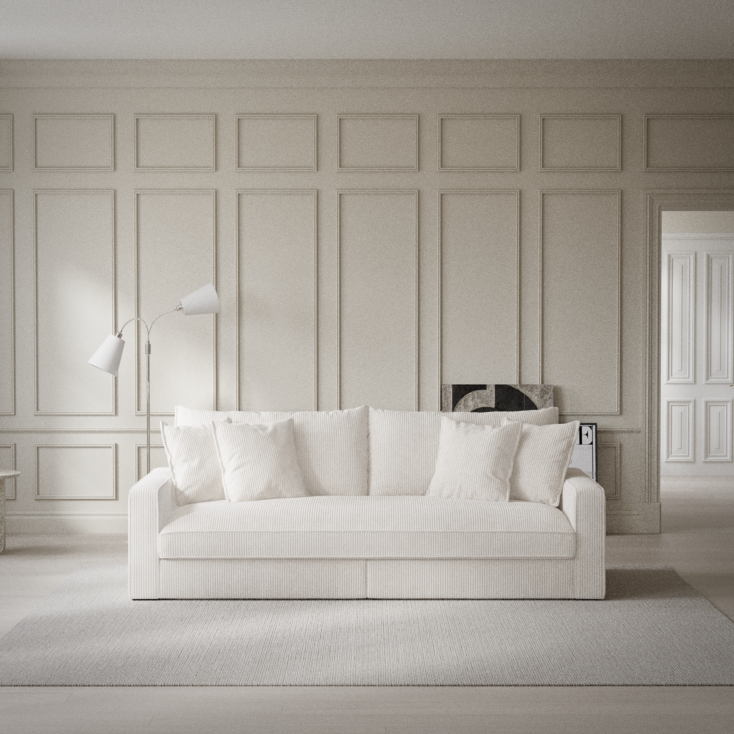 Rossi - 3-sits soffa, hel dyna - inspiration