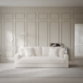 Rossi - 3-sits soffa, hel dyna - Vit