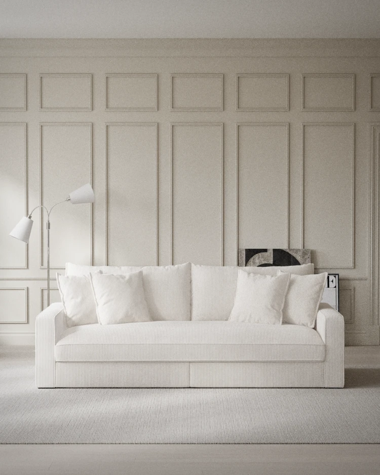Rossi - 3-sits soffa, hel dyna - inspiration