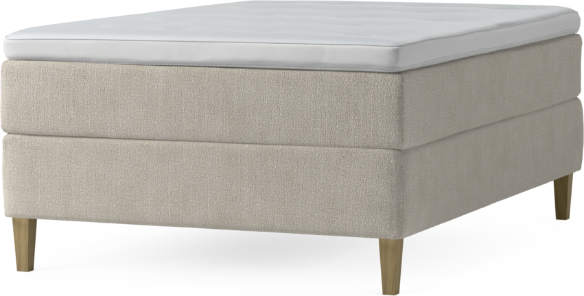 Delux Dream - Kontinentalsäng, enkelsäng 140 cm med bäddmadrass och sängben