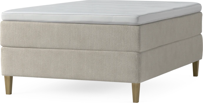 Delux Exclusive, Kontinentalsäng, enkelsäng 140 cm med bäddmadrass och sängben