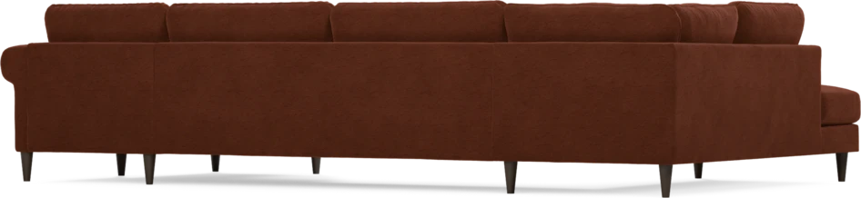 Bridge - 3-sits soffa med divan vänster och schäslong höger - Orange