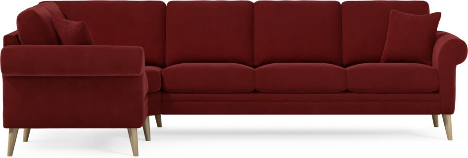 Eden - Hörnsoffa, 1+3-sits - Röd