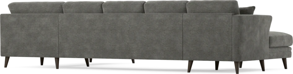 Eden - 3-sits soffa med schäslong vänster och divan höger - Grå