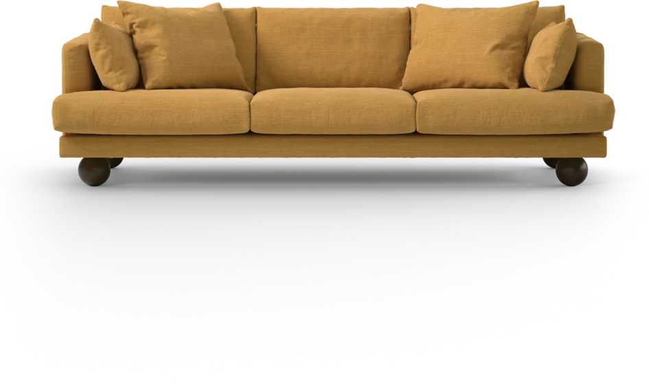 Harper - 4-sits soffa - Gul