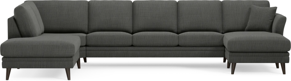 Eden - 3-sits soffa med divan vänster och schäslong höger - Grå