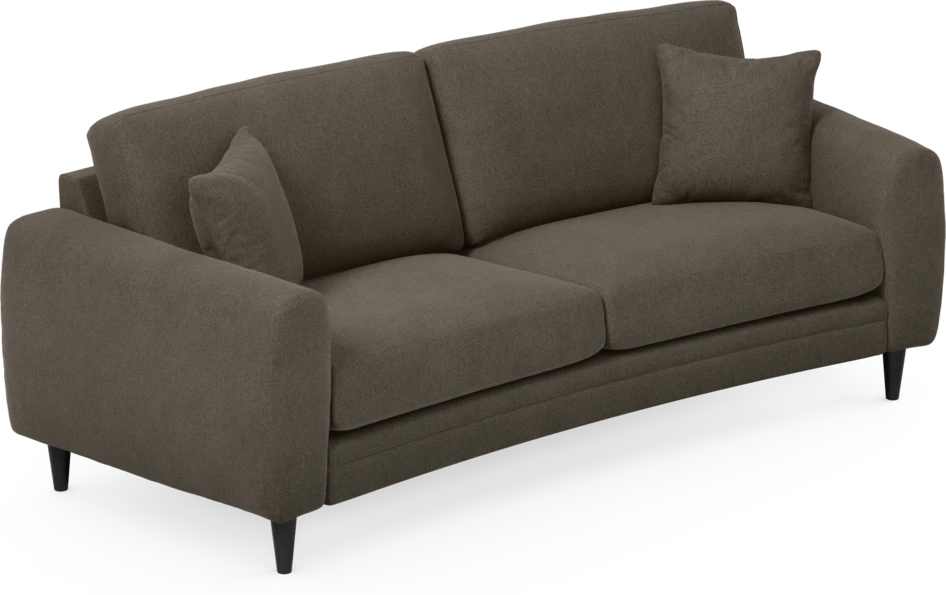 Eden - 2,5-sits soffa svängd - Brun