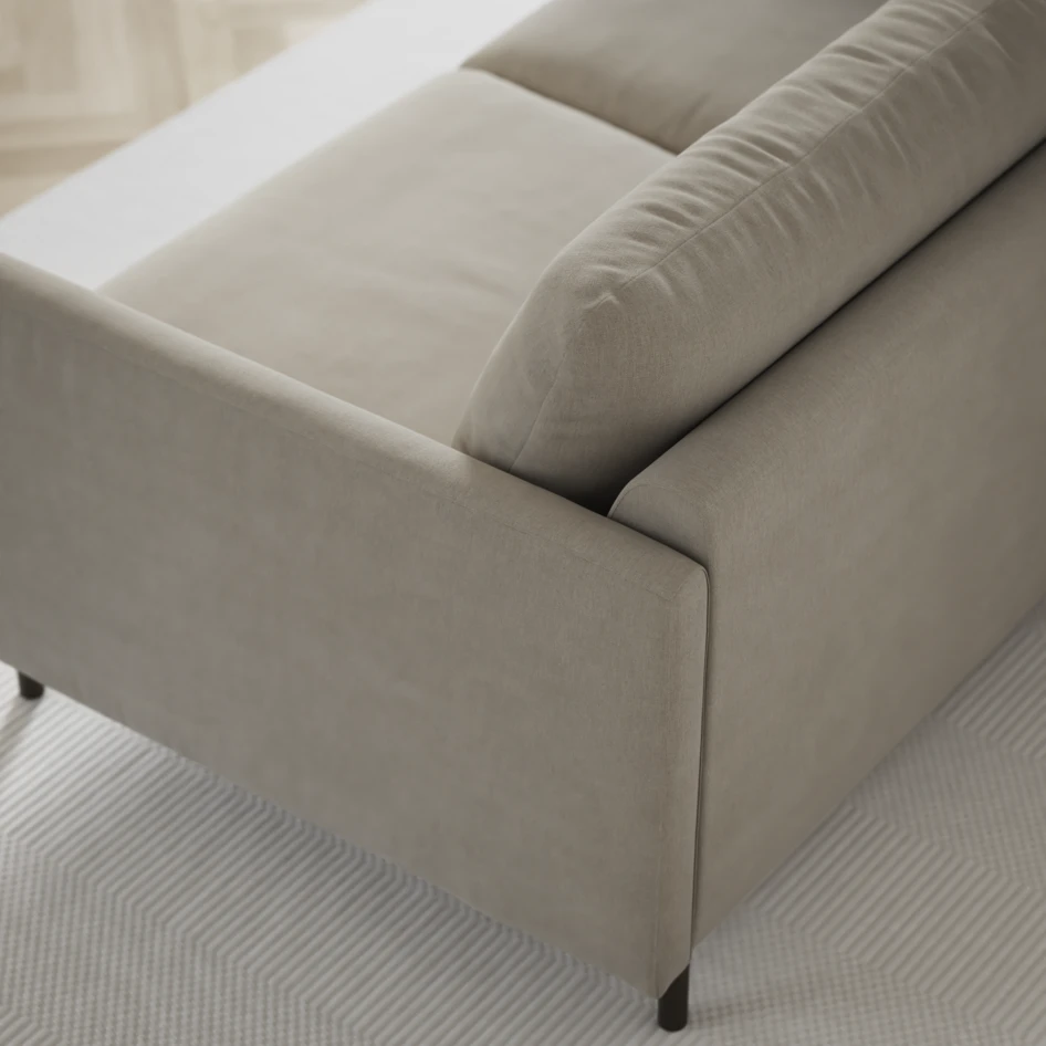 Madison Lux - 2-sits soffa med divan vänster och höger - Grå