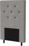 New York pikerad - Sänggavel, 90-210 cm - Grå