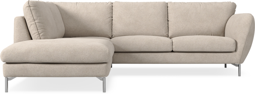 Madison - 2-sits soffa med divan vänster - Vit