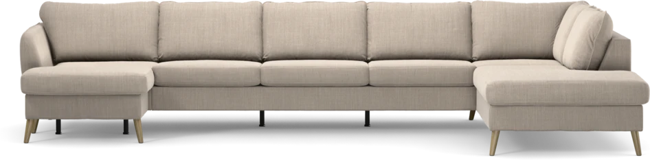 County - 4-sits soffa med schäslong vänster och divan höger - Beige
