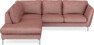Madison - 2-sits soffa med divan vänster - Röd