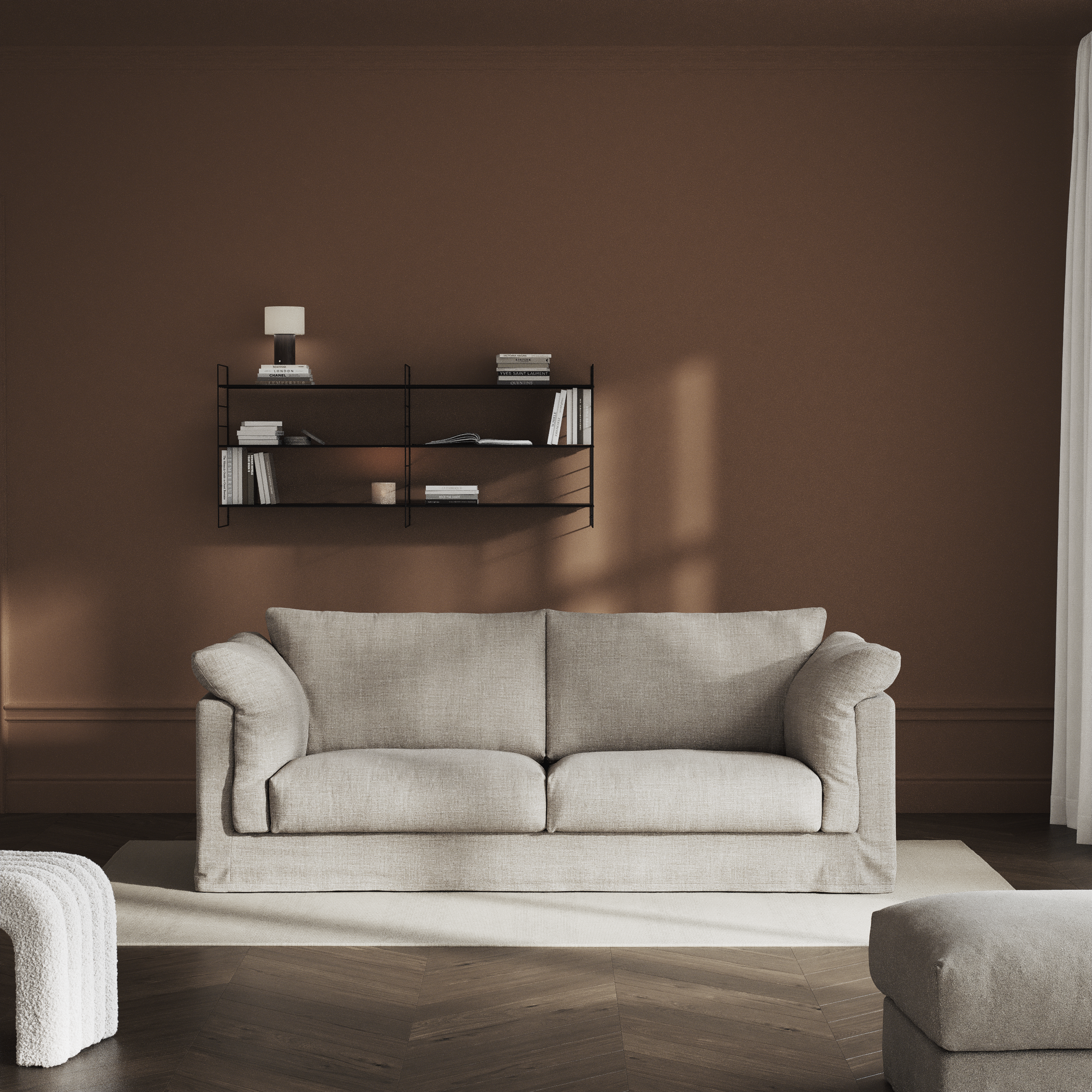 Cherrie - 2,5-sits soffa med kappa - inspiration