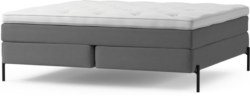 Delux Sense - Kontinentalsäng, dubbelsäng med bäddmadrass och sängben