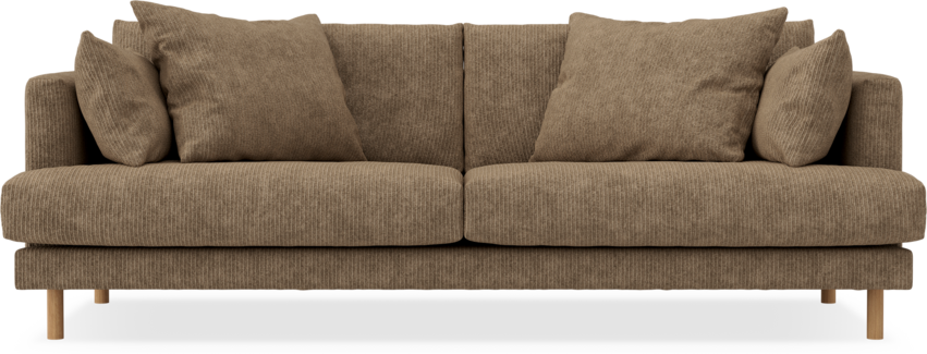 Harper - 3-sits soffa - Brun