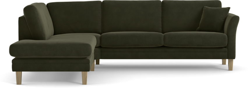 Eden - 2,5-sits soffa med divan - Grön