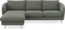 Madison Lux - 2-sits soffa med schäslong vänster - Grå