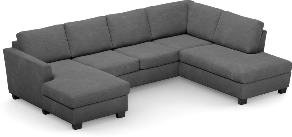 Friday - 3-sits soffa med schäslong vänster och divan höger - Grå