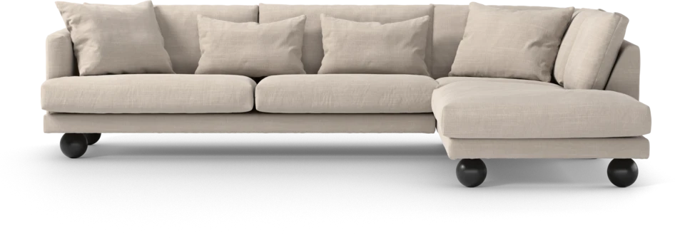 Harper - 3-sits soffa med divan höger - Beige