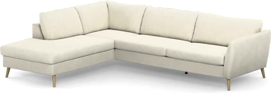 County - 2,5-sits soffa med divan vänster - Vit