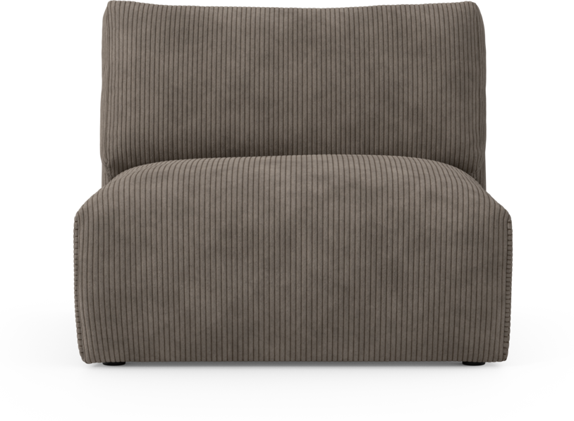 Free - 1,5-sits utan armstöd - Brun