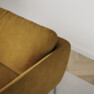 Madison Lux - 2-sits soffa med schäslong vänster - Gul