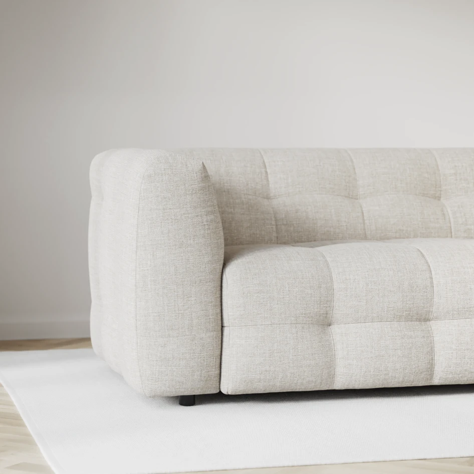 Bella - 3-sits soffa med divan vänster - Beige