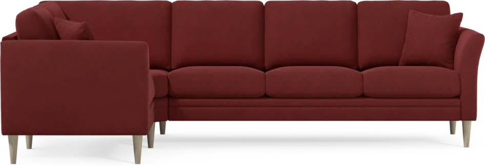 Eden - Hörnsoffa, 1+3-sits - Röd