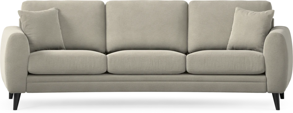 Eden - 3-sits soffa svängd - Brun