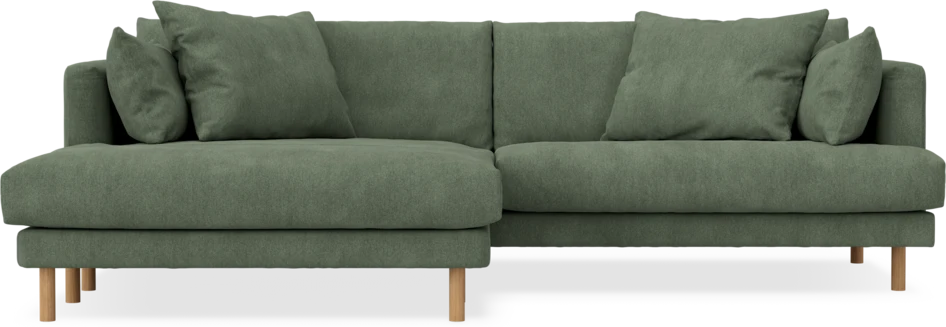 Harper - 4-sits med schäslong XL vänster - Grön