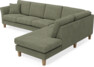 Eden - 3-sits soffa med divan - Grön