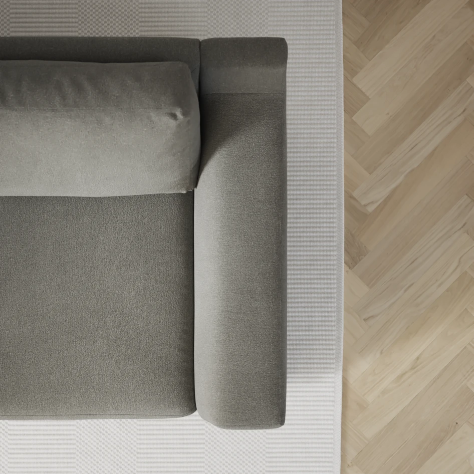 Friday - 3-sits soffa med schäslong vänster och divan höger - Grå