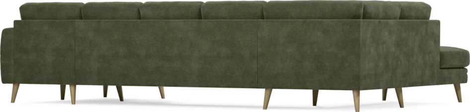 Eden - 3-sits soffa med divan vänster och schäslong höger - Grön