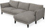 Winston - 3-sits soffa med schäslong, vändbar - Grå