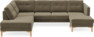 Rio - 3-sits soffa med divan vänster och schäslong höger - Grön