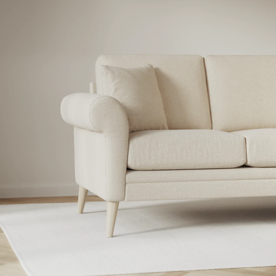 Eden - 3-sits soffa med divan vänster och schäslong höger - Beige