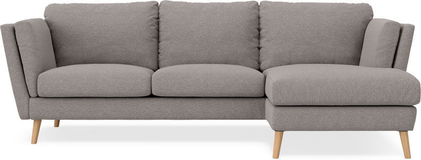 Madison Lux - 2-sits soffa med schäslong höger - Grå