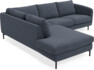 Madison - 2-sits soffa med divan vänster - Blå