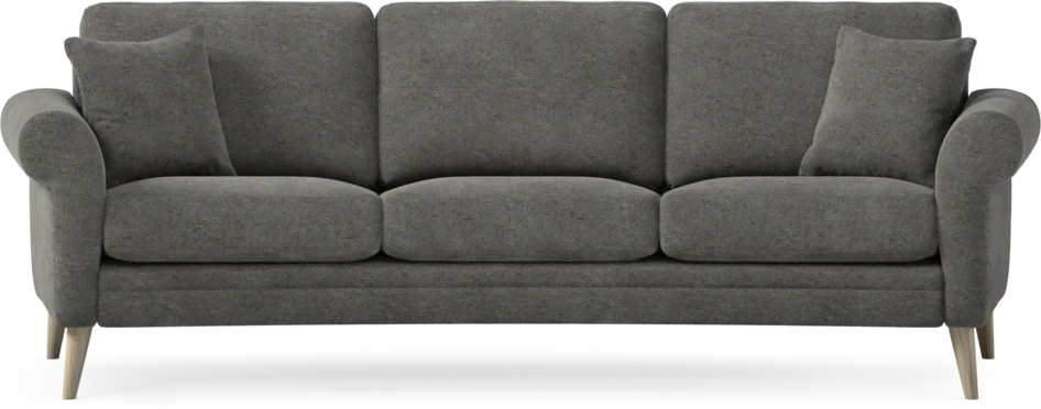 Eden - 3-sits soffa svängd - Grå