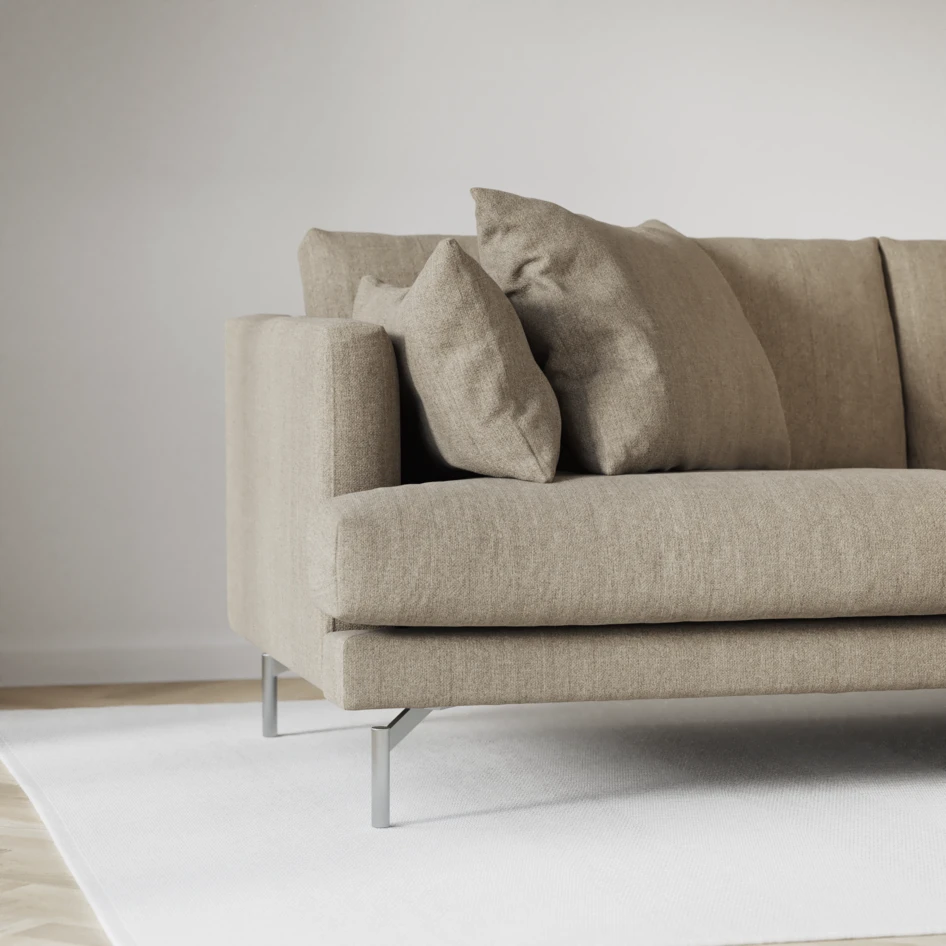 Harper - 3-sits soffa, hel dyna - Beige