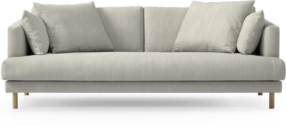 Harper - 3-sits soffa, hel dyna - Beige