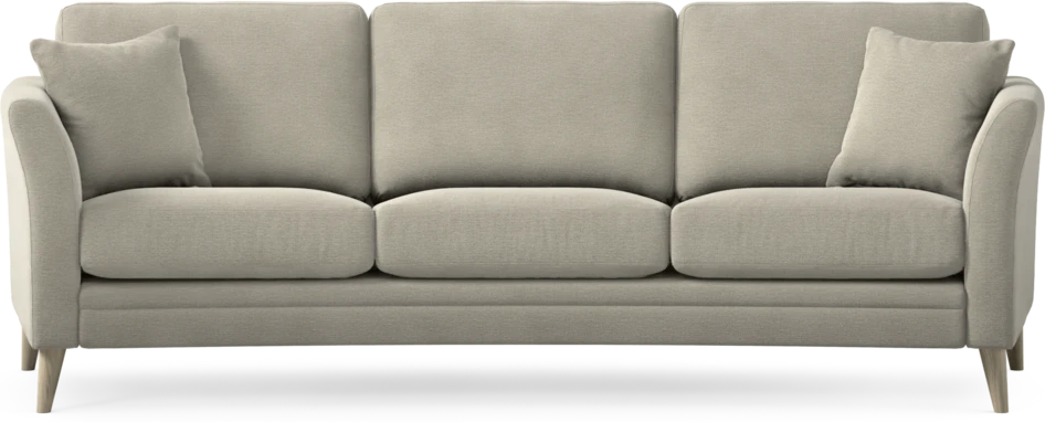 Eden - 3-sits soffa svängd - Brun
