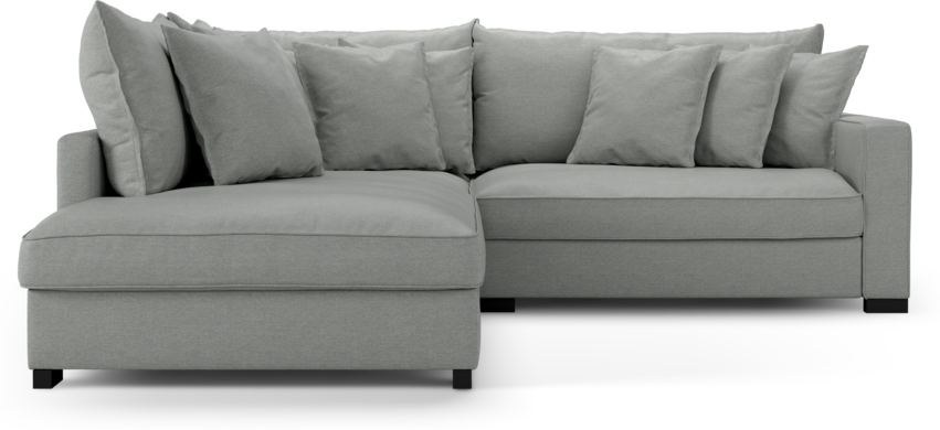 Rossi - 2-sits soffa med divan vänster - Grå