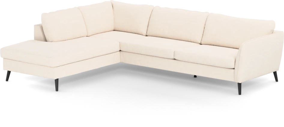 County - 2,5-sits soffa med divan vänster - Vit