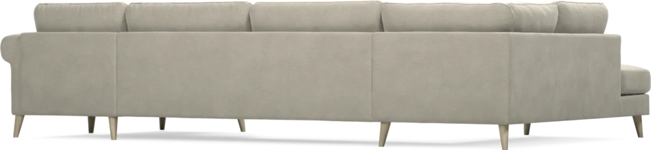 Bridge - 3-sits soffa med divan vänster och schäslong höger - Brun