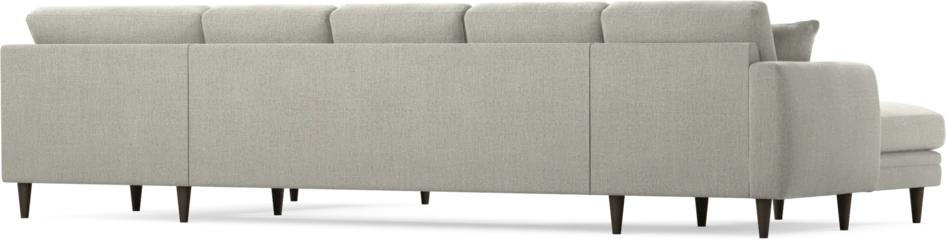 Eden - 3-sits soffa med schäslong vänster och divan höger - Grå