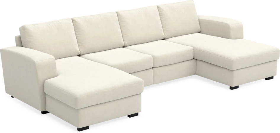 Friday - 2-sits soffa med två schäslonger - Beige