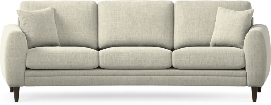 Eden - 3-sits soffa svängd - Beige